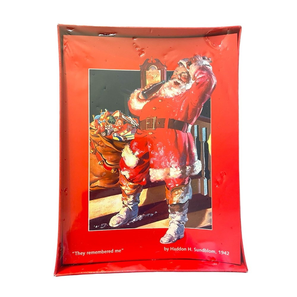 Vintage 1996 NIB Coke Christmas Cards 16 ct 1942 Haddon Sundblom Painting Santa